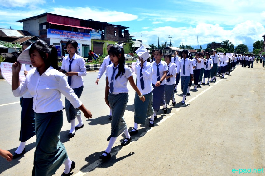 Model Higher Secondary School, Sagolband Khamnam Leikai   student rally for ILPS :: August 05 2014