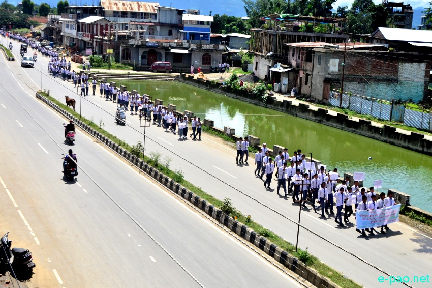 Model Higher Secondary School, Sagolband Khamnam Leikai   student rally for ILPS :: August 05 2014