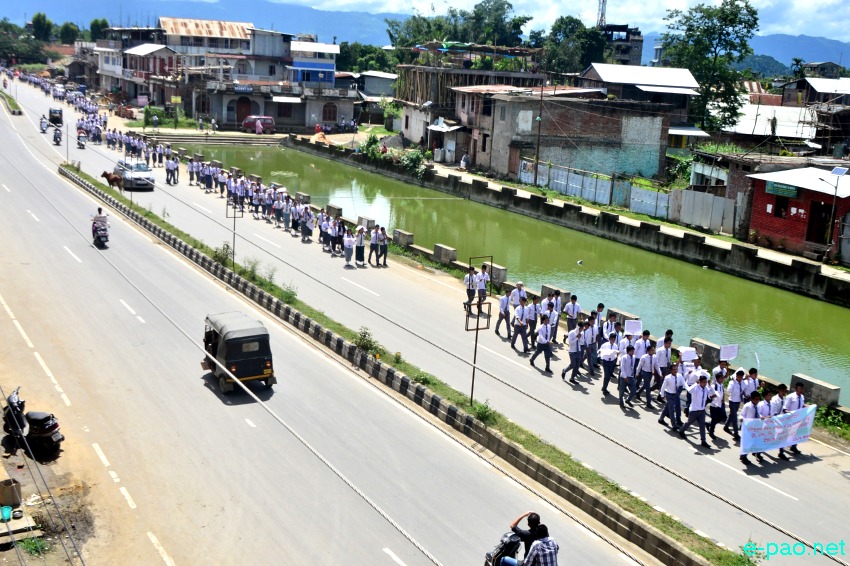 Model Higher Secondary School, Sagolband Khamnam Leikai   student rally for ILPS :: August 05 2014