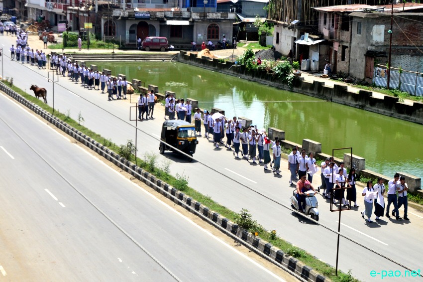 Model Higher Secondary School, Sagolband Khamnam Leikai   student rally for ILPS :: August 05 2014