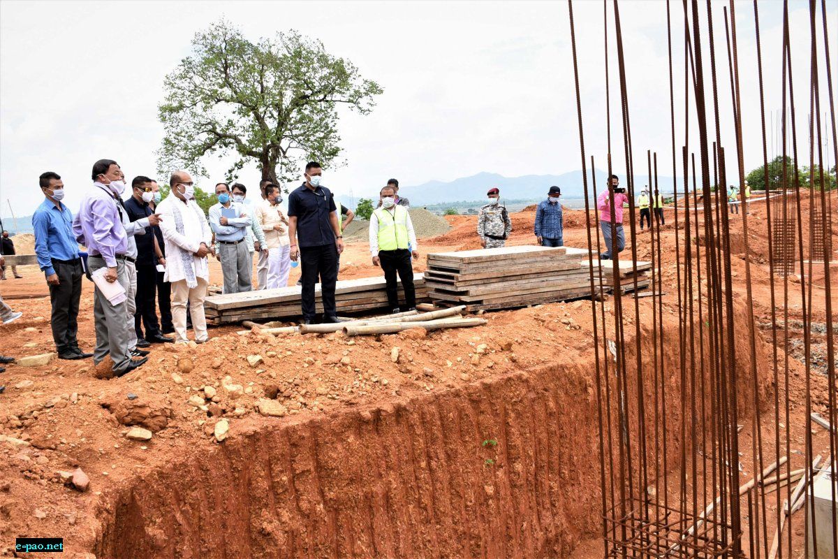 Inspection on construction of permanent campus of National Sports University at Haraothel / Koutruk  :: June 9 2020