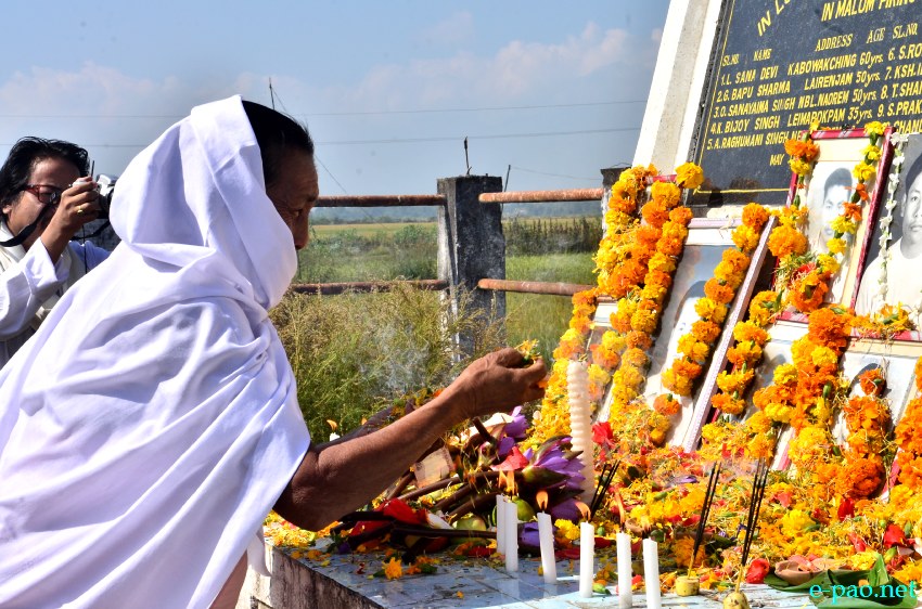 Homage paid to Malom massacre victims (10 civilians killed in indiscriminate firing by security personnel in 2000) :: 02 Nov 2013