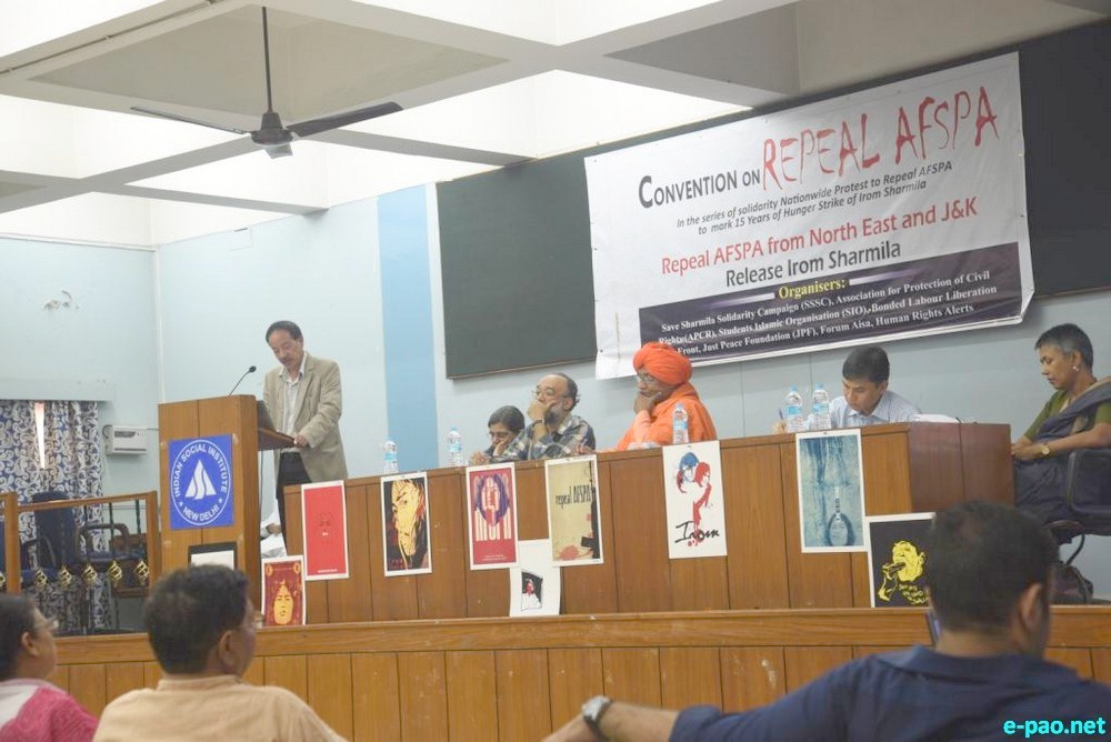 Convention on Repeal AFSPA (Armed Forces Special Powers Act) organized at New Delhi :: 1st November 2015