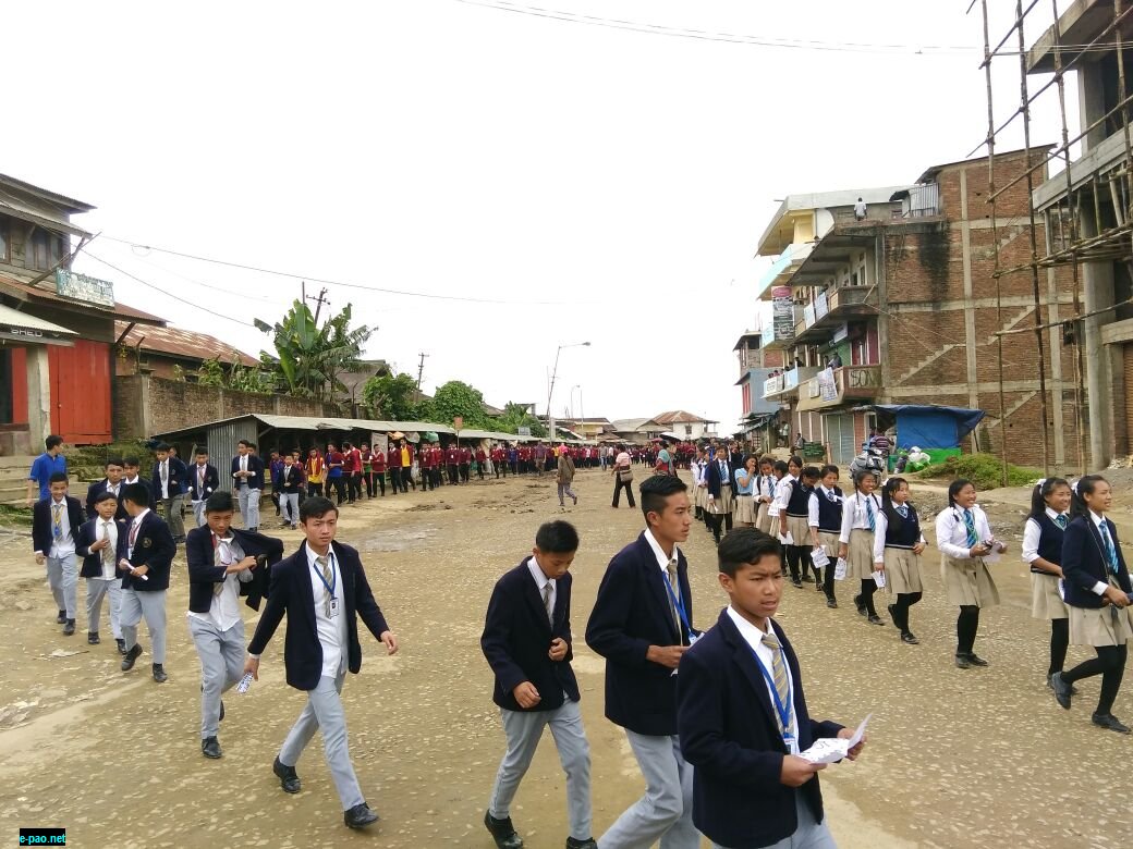School children participating in rally against AFSPA in Naga Inhabited areas :: 11 August 2016