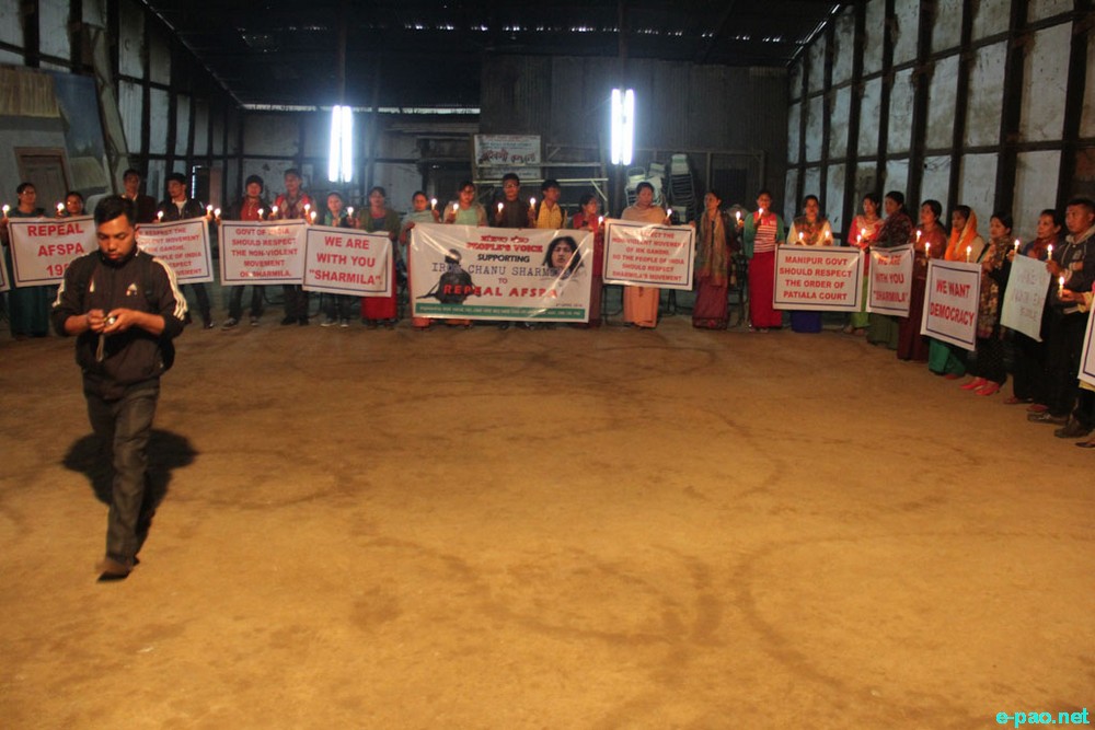 'People's Voice Supporting Irom Chanu Sharmila to Repeal AFSPA, 1958' at Chingamakha  :: April 04 2016