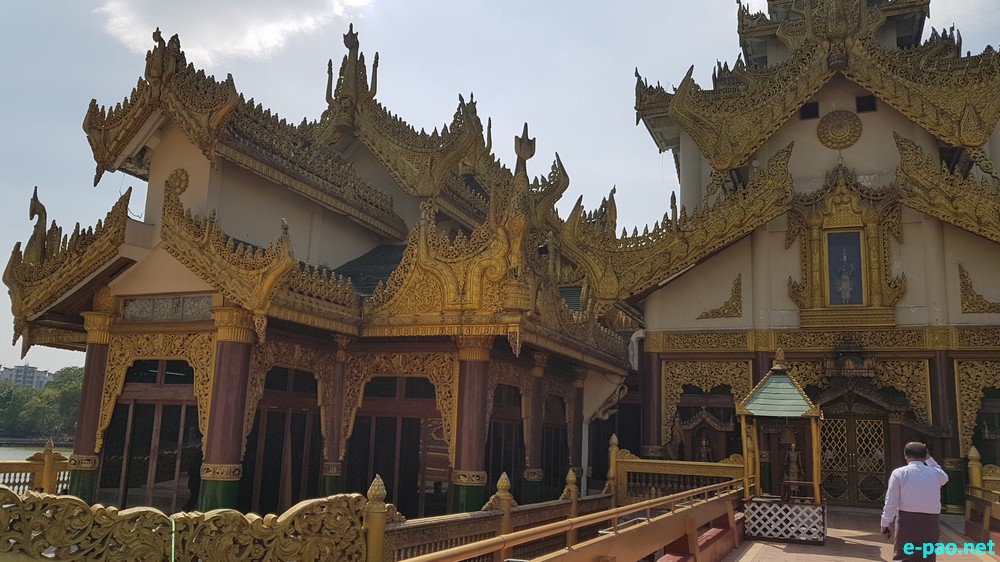 Shwedagon Pagoda in Yangon , Myanmar as seen in the last week of March 2017