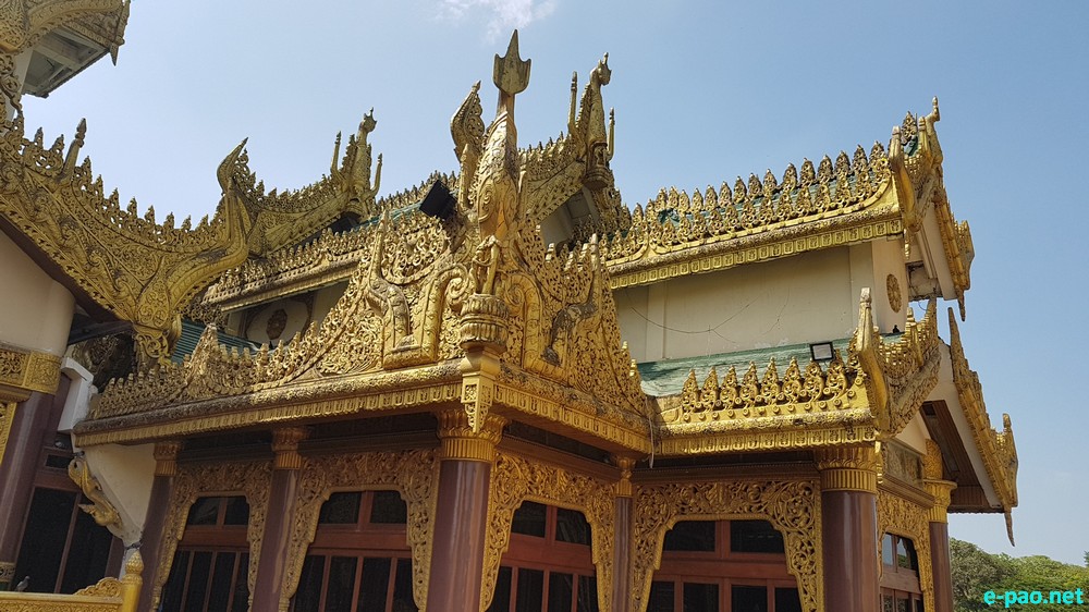 Shwedagon Pagoda in Yangon , Myanmar as seen in the last week of March 2017