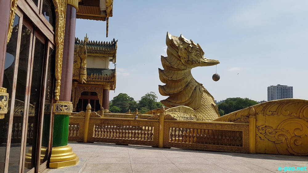 Shwedagon Pagoda in Yangon , Myanmar as seen in the last week of March 2017