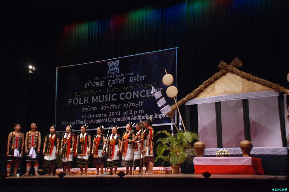 Folk Music Concert in connection with Golden Jubilee year of AIR Station Imphal :: 19th January 2013
