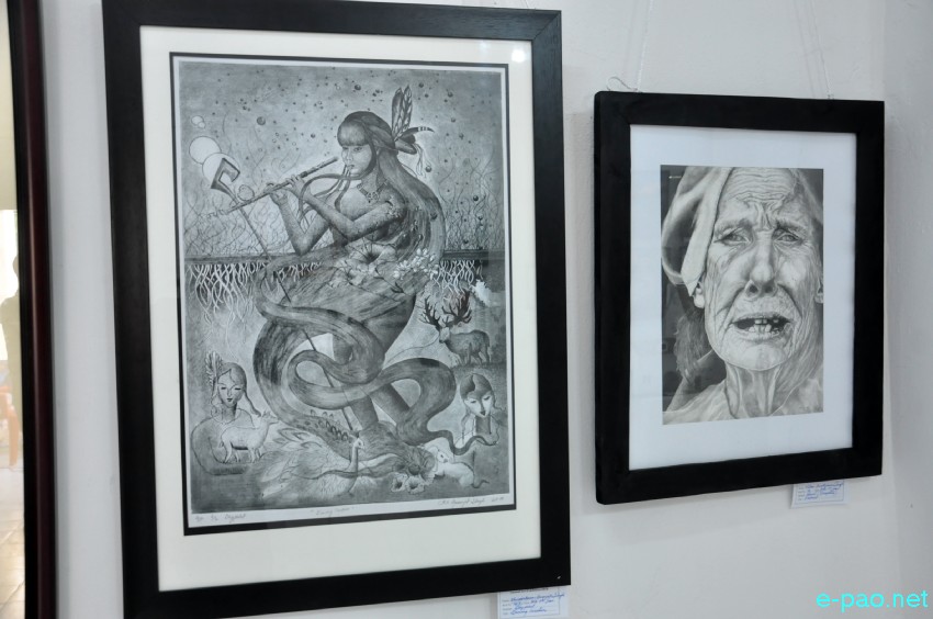 Art Exhibition : 100 years birth celebration of (L) H Shyamo Sharma, founder principal Imphal Art College :: 12 May 2018