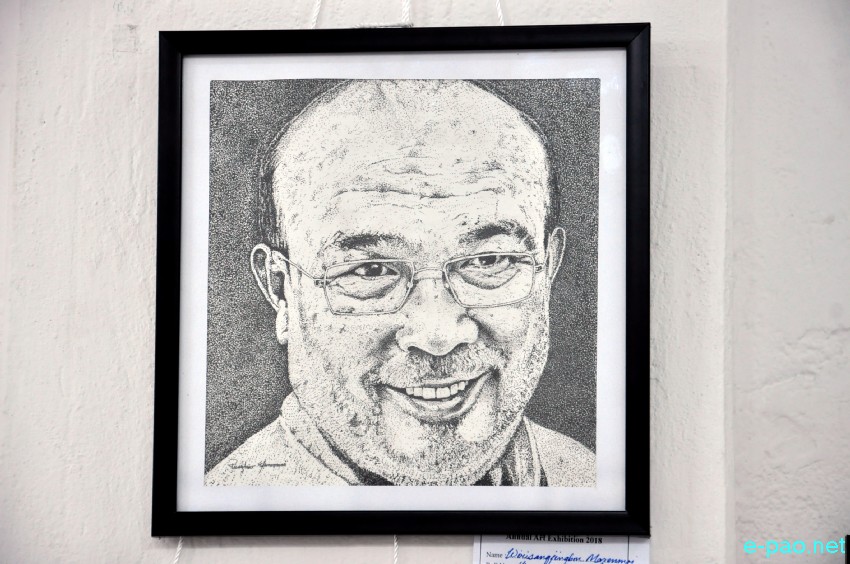 Art Exhibition : 100 years birth celebration of (L) H Shyamo Sharma, founder principal Imphal Art College :: 12 May 2018