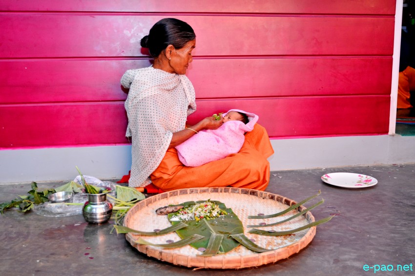 Eepan Thaba - The first ceremony after birth for Meetei Community observed on 6th day after child birth :: 24th October 2018