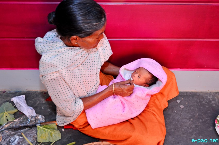 Eepan Thaba - The first ceremony after birth for Meetei Community observed on 6th day after child birth :: 24th October 2018