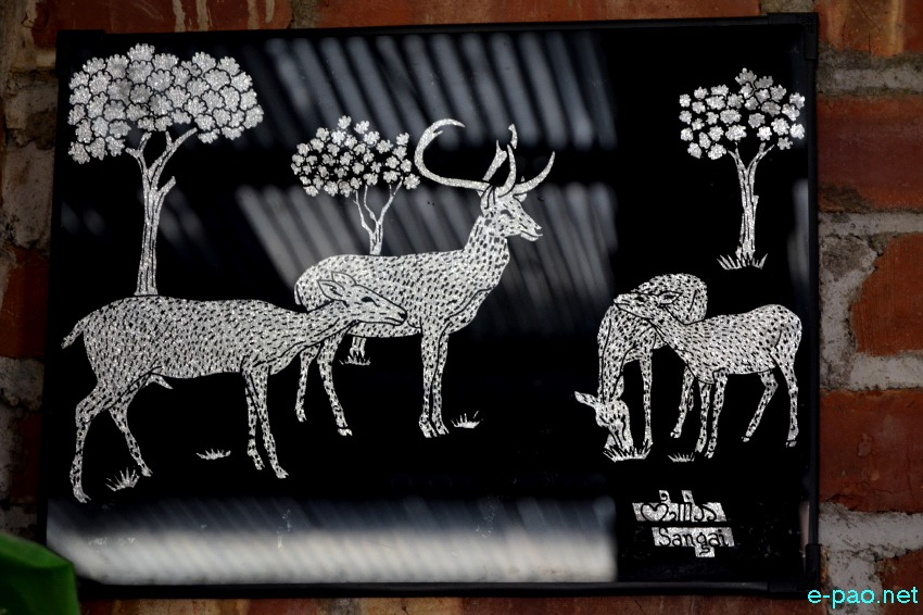 Glass Painting : By Khusbu Sorokhaibam of Naoremthong, Imphal :: Last week of December 2019