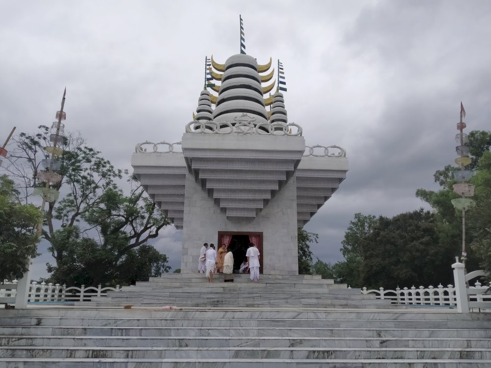 Ibudhou Pakhangba shrine in Kangla during launch of  MK Binodini Devi's 'The Princess and the Political Agent' :: 20 July  2020
