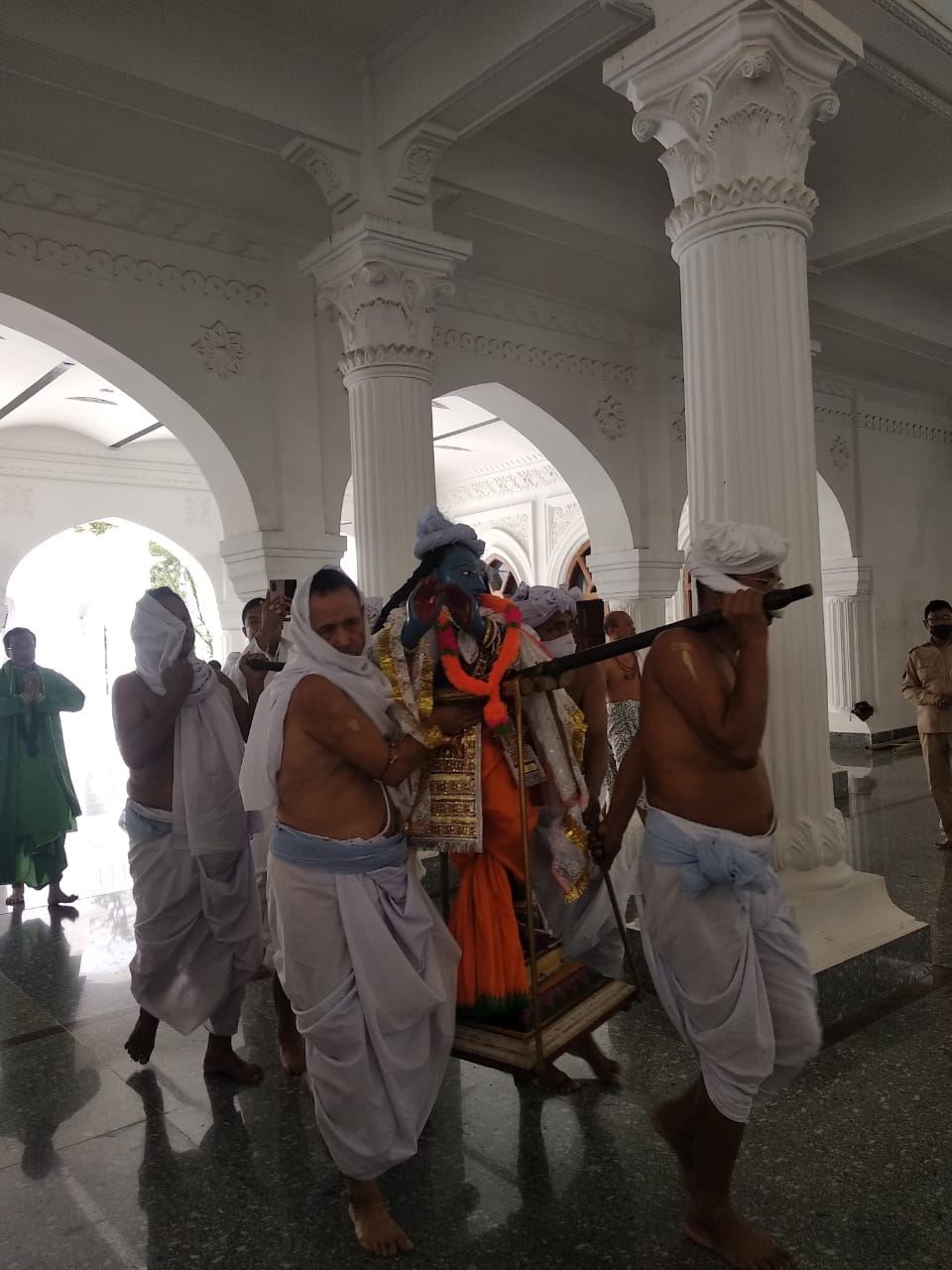 Offering of music by Jalakeli Pala at Sri Sri Govindajiu Temple on Buddha Purnima, Royal Palace, Imphal :: 16 May 2022