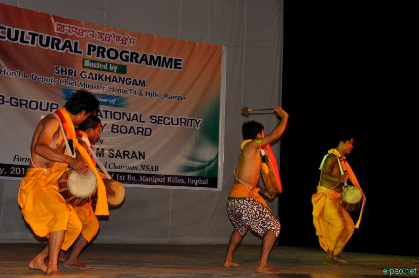 Dhol Chollom : Cultural Programme hosted by Gaikhangam (Dy CM) in honour of Sub-Group of National Security Advisory Board :: May 16 2013