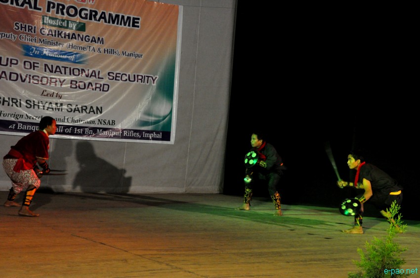 Thang Ta : Cultural Programme hosted by Gaikhangam (Dy CM) in honour of Sub-Group of National Security Advisory Board :: May 16 2013