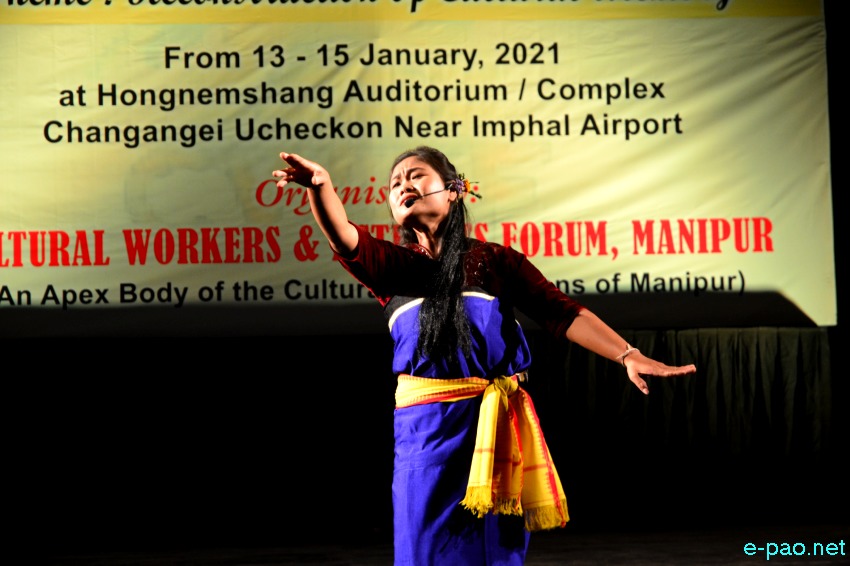 3 Days Cultural Fest of Manipur at Homnengshang Auditorium at Changangei Ucheckon :: 15 January 2021