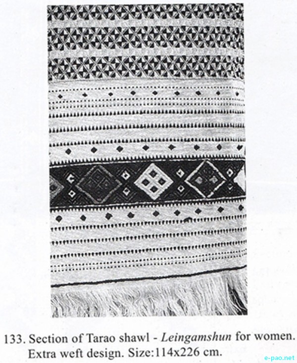 Leingamshun - Tarao Shawl - Tribal hand woven fabrics of Manipur :: 2013