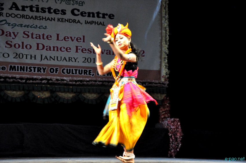 : 4 day State Level Manipuri Clasical Solo Dance Festival, 2012 :: 17th to 20 January, 2013