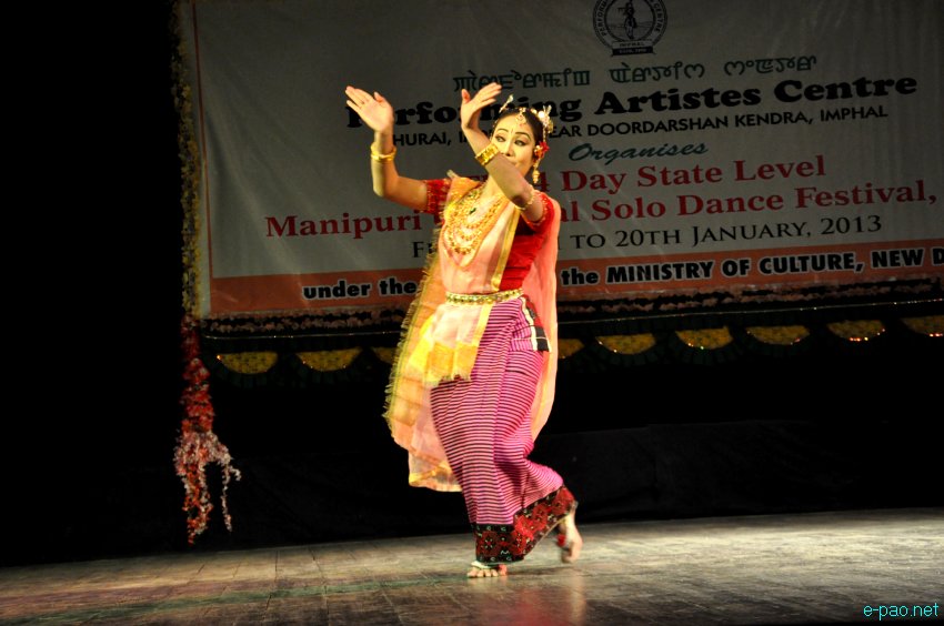 Hidangmayum Ganga Devi :  4 day State Level Manipuri Clasical Solo Dance Festival, 2012 :: 17th to 20 January, 2013