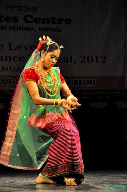 Yambem Malemnganbi Chanu :  4 day State Level Manipuri Clasical Solo Dance Festival, 2012 :: 17th to 20 January, 2013