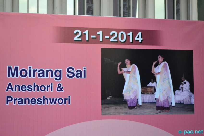 Moirang Sai : Aneshori and Praneshwori  performed at 3rd Khundongbam Brojendro Theatre Festival 2014 :: January 21 2014