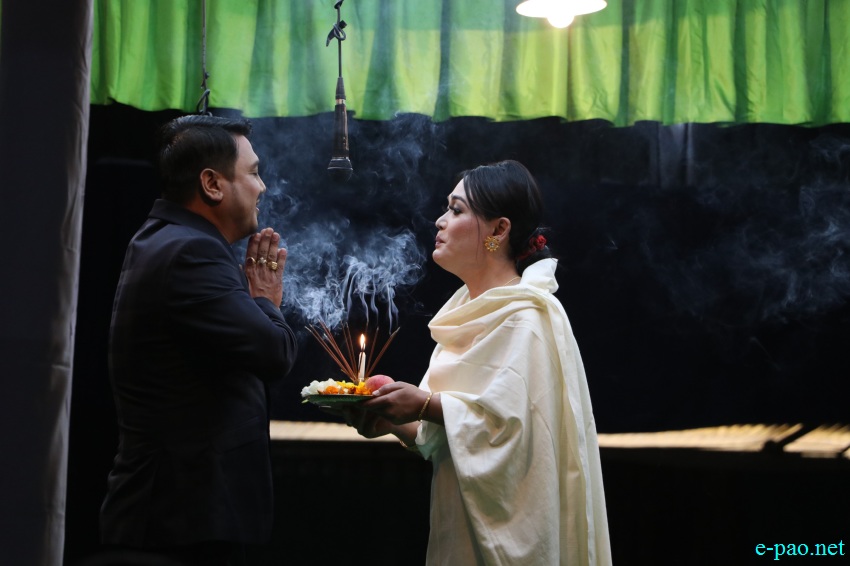  A scene from 'Khongu Nang Gi Baasi' at 16th Shumang Leela Ningtham Kumhei at Iboyaima Shumang Leela Shanglen on  5th January 2020  