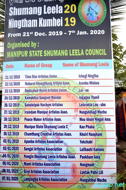 16th Shumang Leela Ningtham Kumhei 2019 at Iboyaima Shumang Leela Shanglen, Imphal :: 5th January 2020