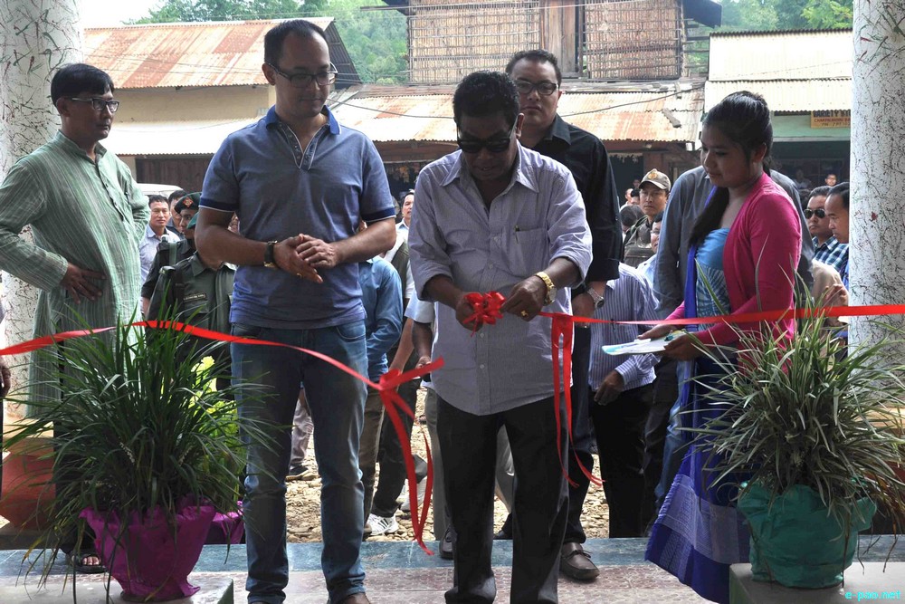 A two-storeyed Tribal Market Shed inaugurated and handed over to the public of Chakpikarong :: 3rd August 2013