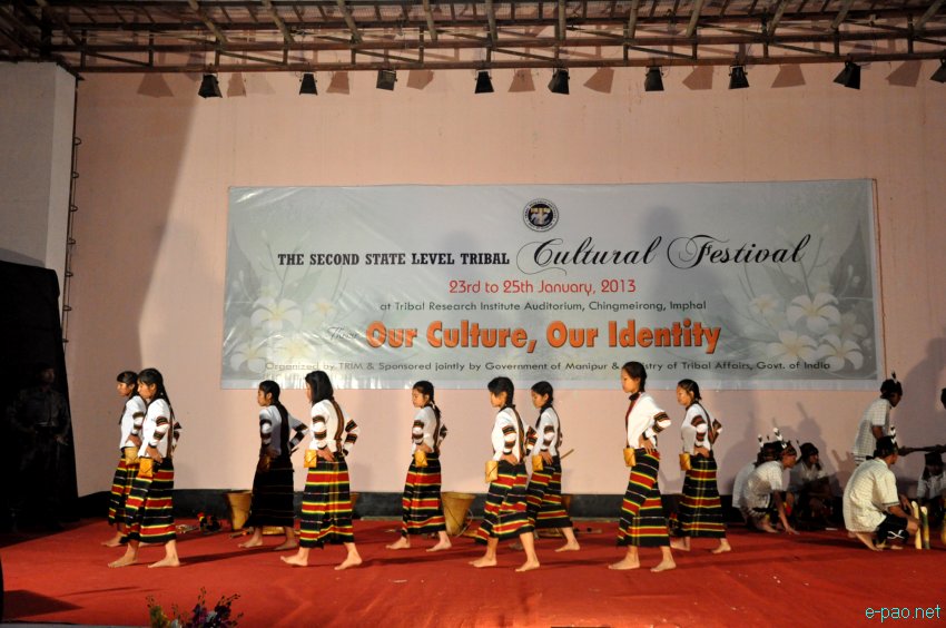 Paite Dance at 2nd State Level Tribal Cultural Festival at Tribal Research Institute Complex, Imphal :: 23 January 2013