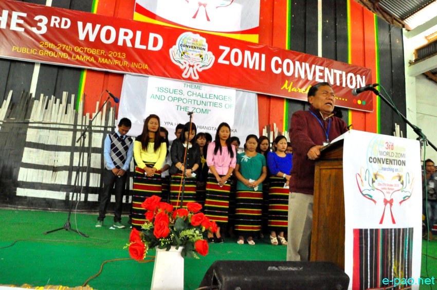 Last Day of 3rd World Zomi Convention at YPA Head Quarter Hall Hiangtam, Lamka ::  27 October 2013
