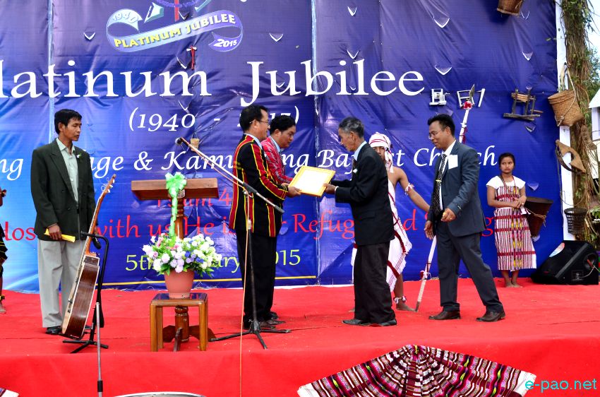 Kamuching village and Kamuching Baptist Church celebrated its platinum jubilee :: 5th January 2015
