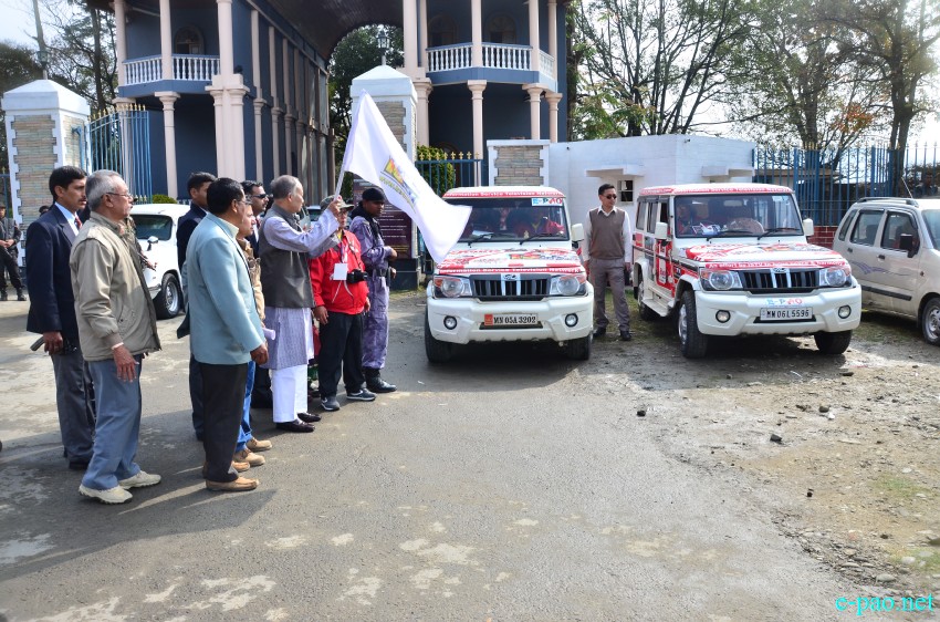 'ROUTE NE' the beginning : Flag-off from Western Gate of Kangla, Imphal :: 22 Feb 2015