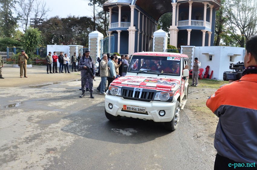 'ROUTE NE' the beginning : Flag-off from Western Gate of Kangla, Imphal :: 22 Feb 2015