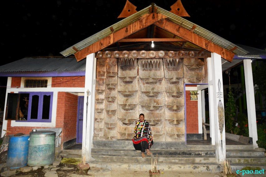 A Traditional House of Poumai Naga at Purul Village in Senapati District  :: 10th May 2016