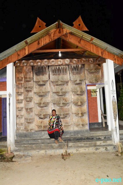 A Traditional House of Poumai Naga at Purul Village in Senapati District  :: 10th May 2016