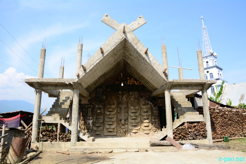 A Traditional House of Poumai Naga at Purul Village in Senapati District  :: 10th May 2016