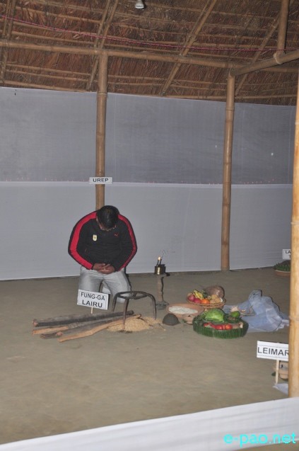 Different aspects of Meetei Yumjao being displayed at Wangkhei Ningthem Pukhri Mapal :: January 21 2016