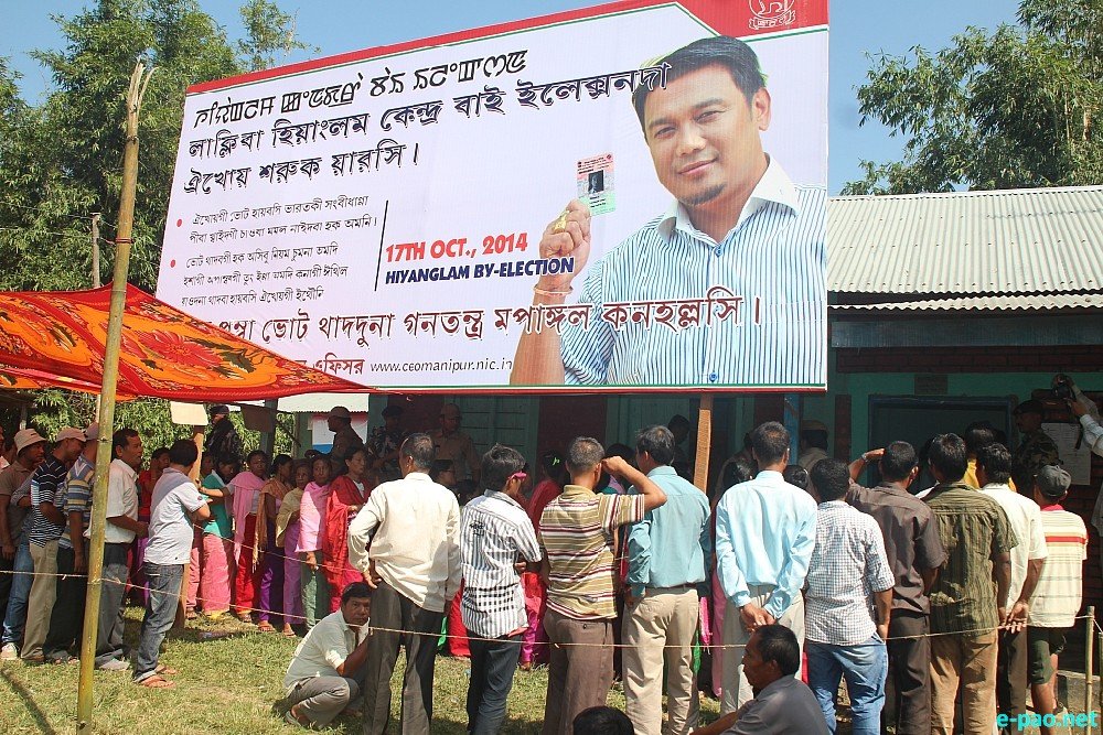 Voting at the By-election to Hiyanglam Assembly Constituency :: October 17 2014