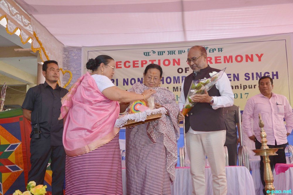 Chief Minister Nongthombam Biren Singh 'Reception Ceremony' at Khwairamband Keithel :: 9th April 2017