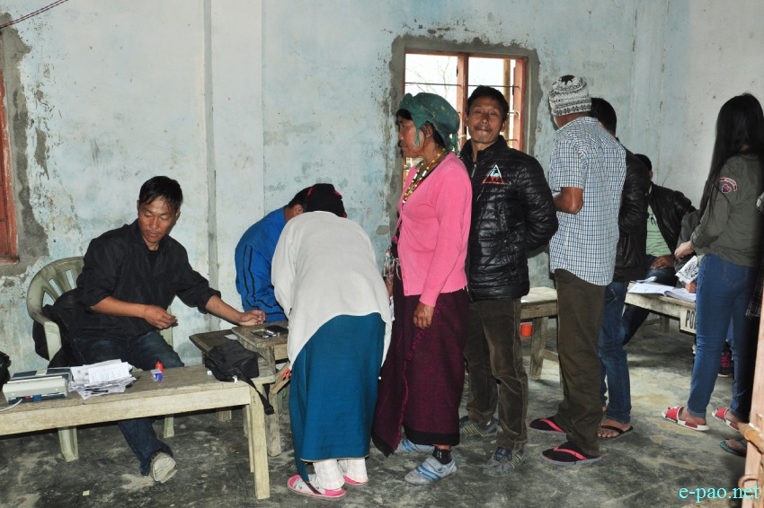 Polling for Second phase of 11th Manipur Legislative Assembly election at  Khoupum, Nungba ::  08 March 2017