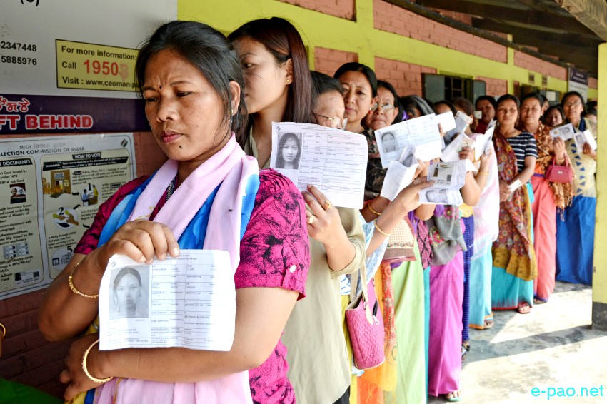 Voting for Inner Manipur Parliamentary Constituency for 17th Lok Sabha election at Imphal :: 18 April 2019