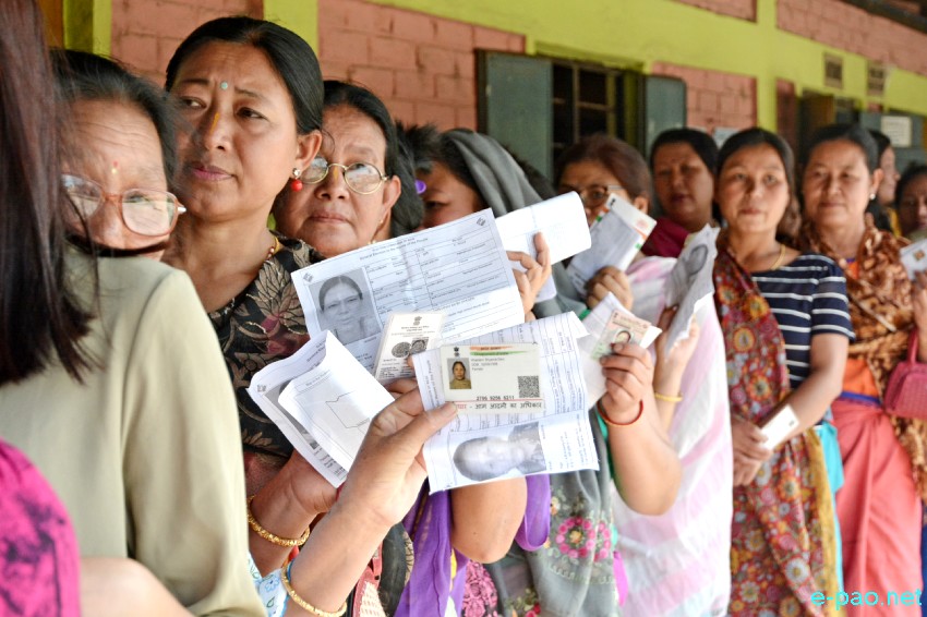  Voting for Inner Manipur Parliamentary Constituency for 17th Lok Sabha election at Imphal :: 18 April 2019 