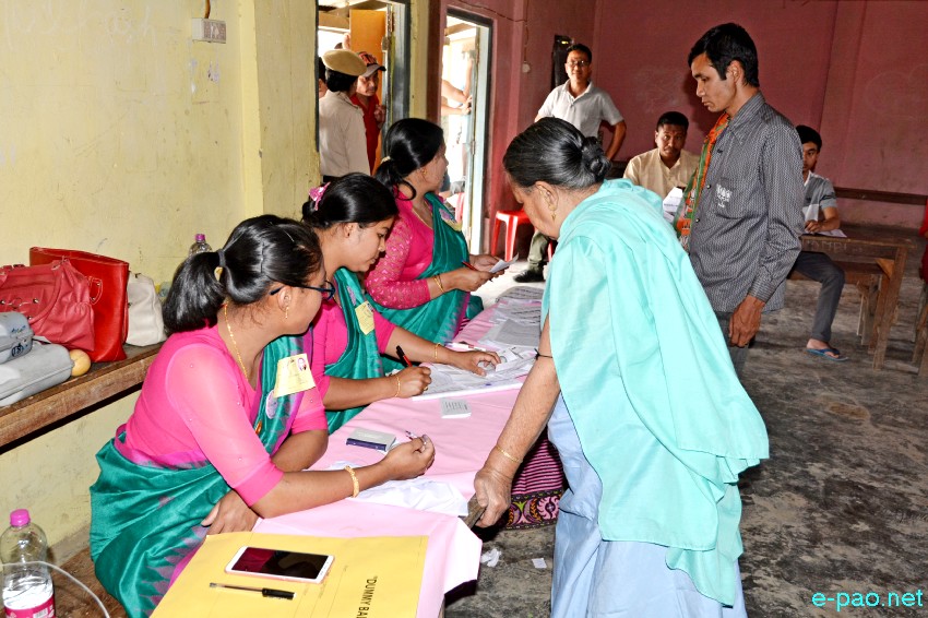 Voting for Inner Manipur Parliamentary Constituency for 17th Lok Sabha election at Imphal :: 18 April 2019