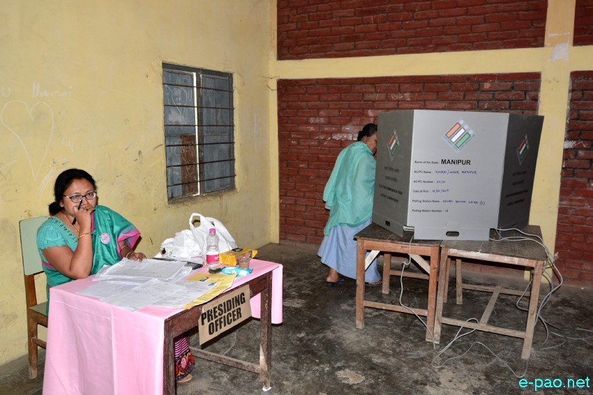 Voting for Inner Manipur Parliamentary Constituency for 17th Lok Sabha election at Imphal :: 18 April 2019
