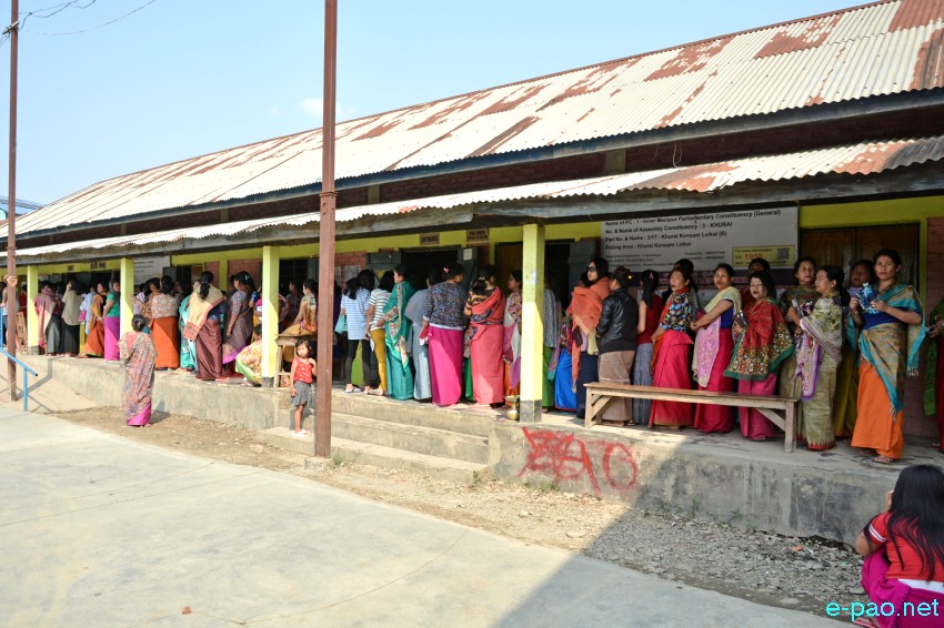 Voting for Inner Manipur Parliamentary Constituency for 17th Lok Sabha election at Imphal :: 18 April 2019