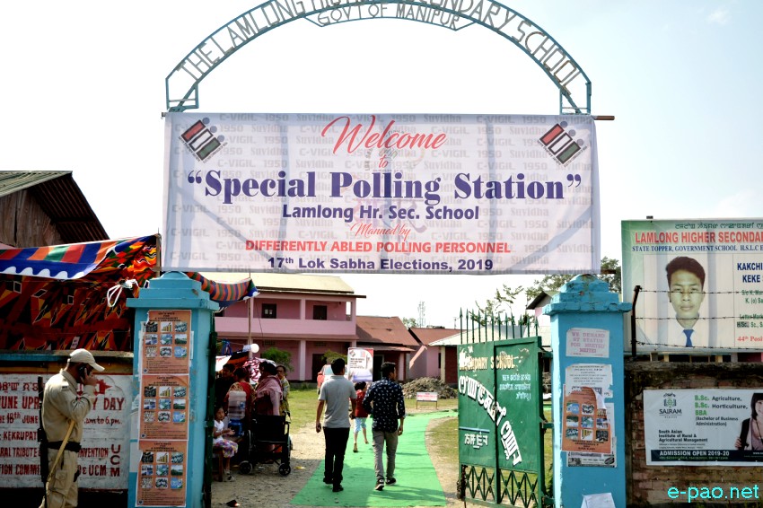 Voting for Inner Manipur Parliamentary Constituency for 17th Lok Sabha election at Imphal :: 18 April 2019