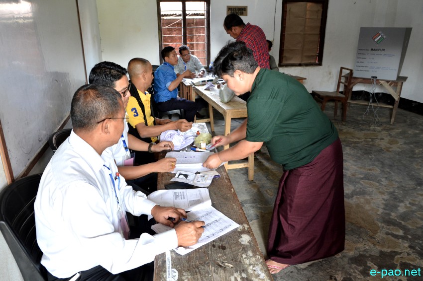 Voting for Inner Manipur Parliamentary Constituency for 17th Lok Sabha election at Imphal :: 18 April 2019